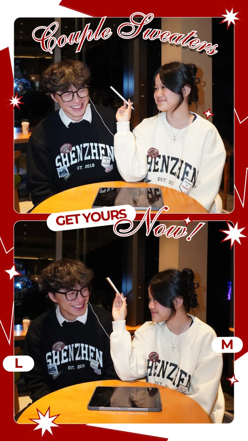 Shenzhen EST. 2018 Exclusive Couple Sweater